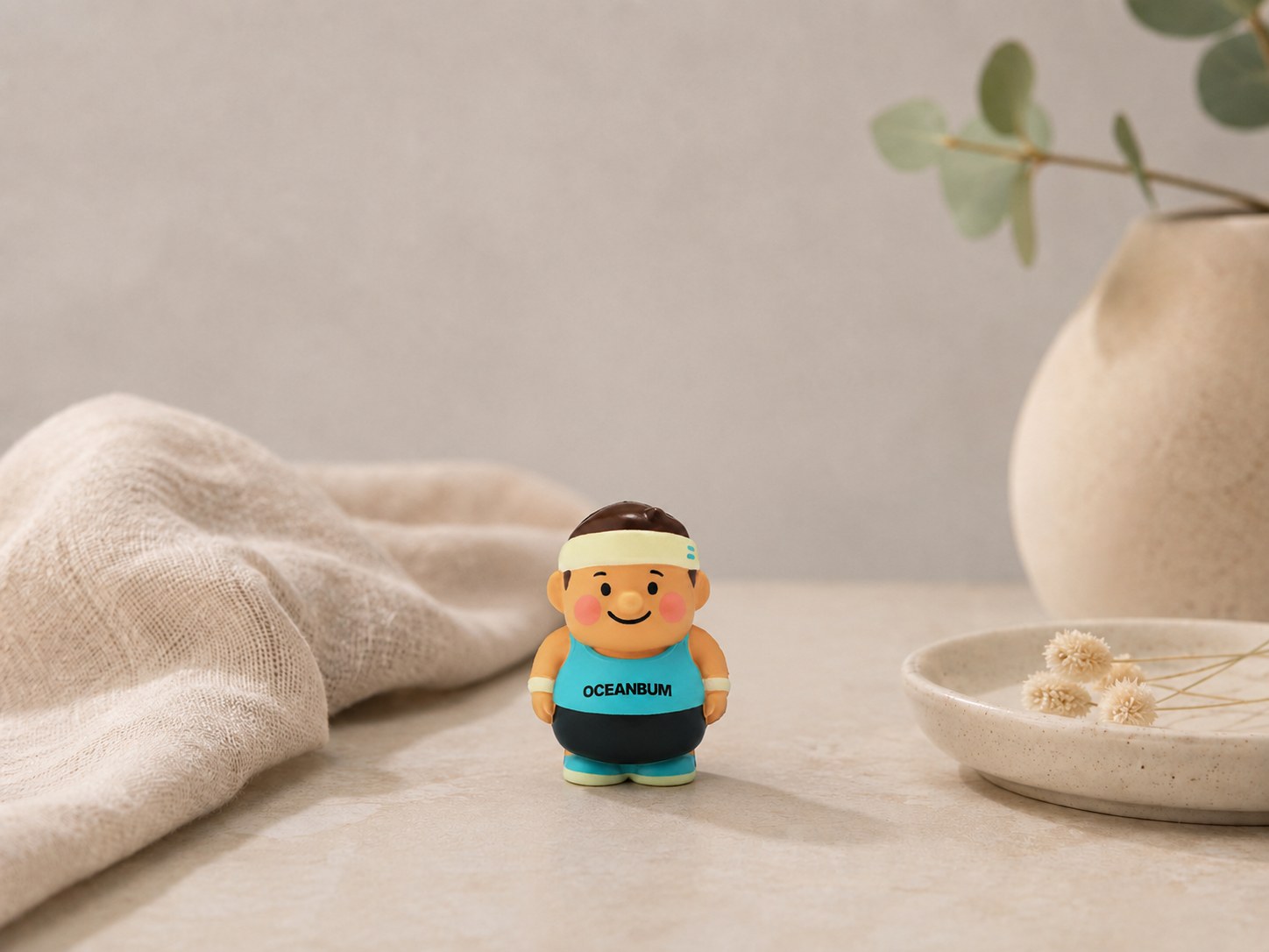 Oceanbum in a soft calm still-life setting